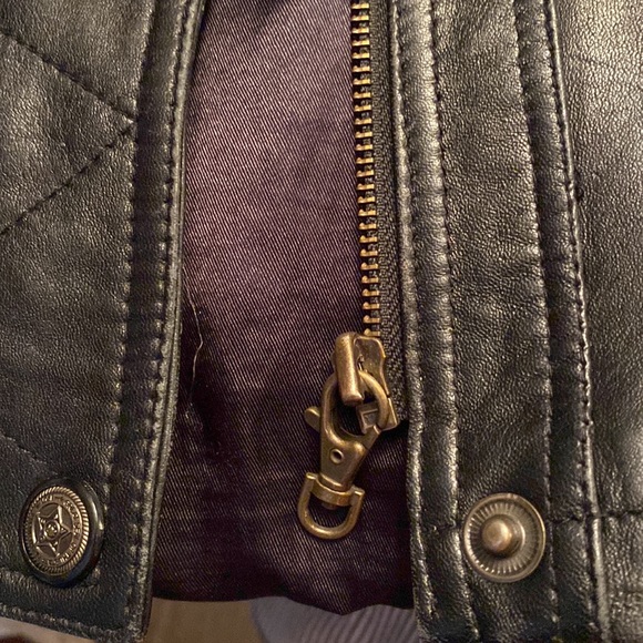 Vintage Heavyweight Leather Coat By F C I Leather Garments. See Pics! SZ L - Picture 12 of 15